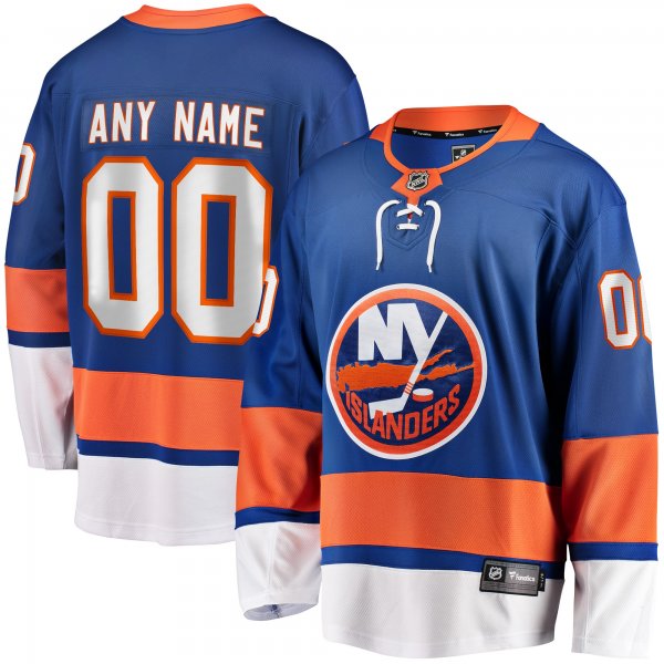 Men's New York Islanders Fanatics Blue Home Breakaway Custom Jersey