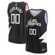 Youth LA Clippers  Fanatics Black Fast Break Replica Custom Jersey - Statement Edition