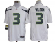 Nike Seattle Seahawks #3 Russell Wilson White Men's Stitched NFL Game Jersey