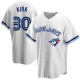 Men's Toronto Blue Jays #30 Alejandro Kirk White Cool Base Stitched MLB Jersey