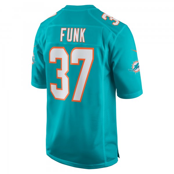 Men's Miami Dolphins Jake Funk Nike  Aqua  Game Jersey