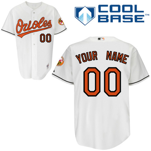 Baltimore Orioles Personalized White MLB Jersey (S-3XL)