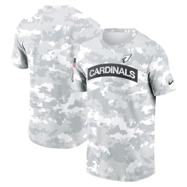 Men's Nike Arctic Camo Arizona Cardinals 2024 Salute To Service Performance T-Shirt