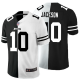 Men's Nike NFL Philadelphia Eagles #10 DeSean Jackson Black White Peaceful Coexisting Split 2020 Vapor Untouchable Stitched Limited Jersey