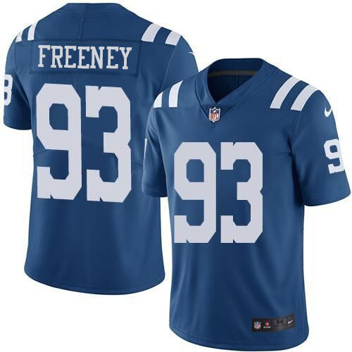 Men's Nike Indianapolis Colts #93 Dwight Freeney Royal Blue Men's Stitched NFL Limited New Color Rush Jersey