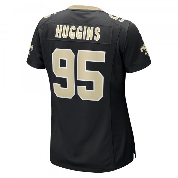 Women's New Orleans Saints Albert Huggins Nike Black Player Game Jersey