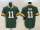 Men's Green Bay Packers #11 Green Jayden Reed Jersey