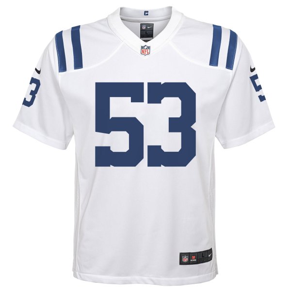 Youth Indianapolis Colts Shaquille Leonard Nike White Game Jersey