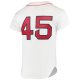 Men's Boston Red Sox Pedro Martinez Mitchell & Ness White 1999 Cooperstown Collection Home Jersey