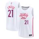 Men's Philadelphia 76ers Joel Embiid Fanatics White Fastbreak Jersey - City Edition