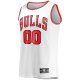 Men's Chicago Bulls Fanatics White Fast Break Custom Replica Jersey - Association Edition