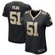 Women's New Orleans Saints Jonathan Vilma Nike Black Game Retired Player Jersey