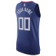 Men's LA Clippers Nike Blue 2020/21 Custom Jersey - Icon Edition