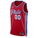 Unisex Philadelphia 76ers Jordan Brand Red 2022/23 Swingman Custom Jersey - Statement Edition