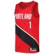 Men's Portland Trail Blazers Anfernee Simons Jordan Brand Red Swingman Player Jersey - Statement Edition