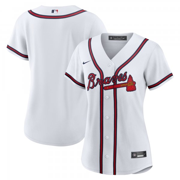 Women's Atlanta Braves Nike White Home Replica Team Jersey