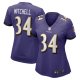 Women's Baltimore Ravens Keaton Mitchell Nike  Purple  Game Jersey