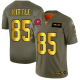 Men's San Francisco 49ers #85 George Kittle Camo/Gold Stitched NFL Limited 2019 Salute To Service Jersey