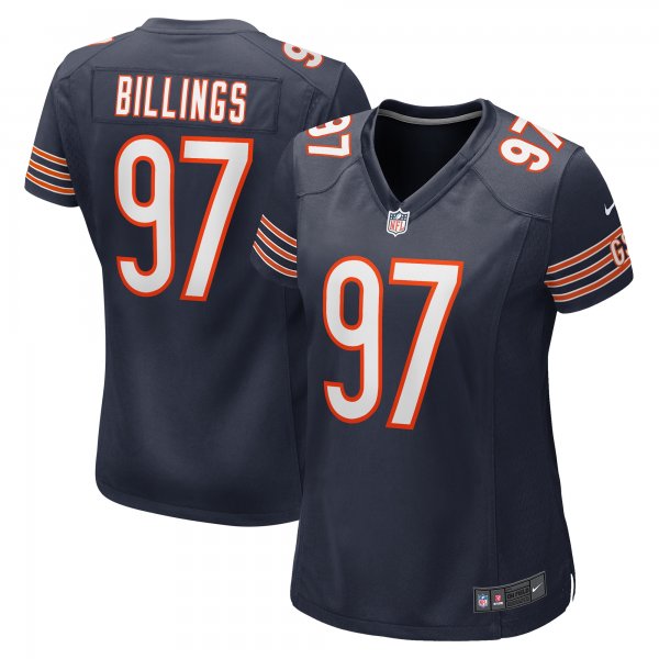 Women's Chicago Bears Andrew Billings Nike Navy Game Jersey