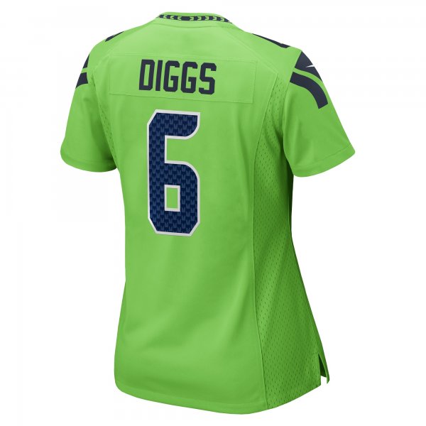 Women's Seattle Seahawks Quandre Diggs Nike Neon Green  Game Jersey