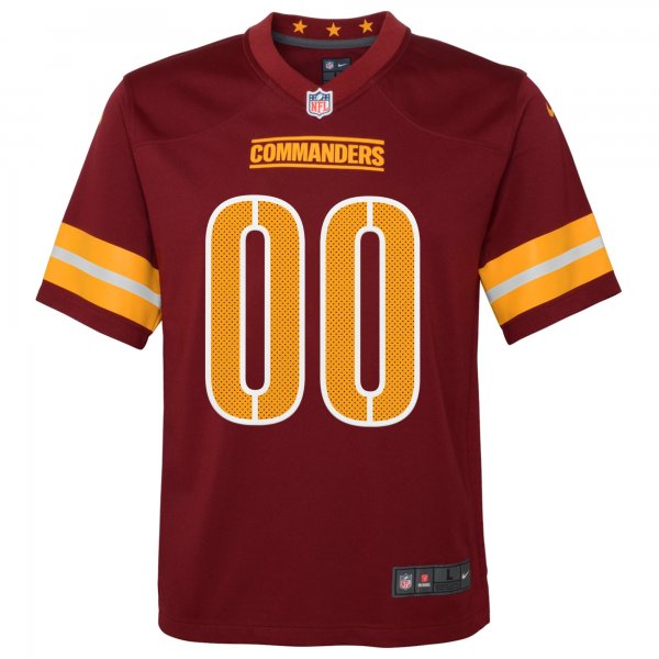 Youth Washington Commanders Nike Burgundy Game Custom Player Jersey