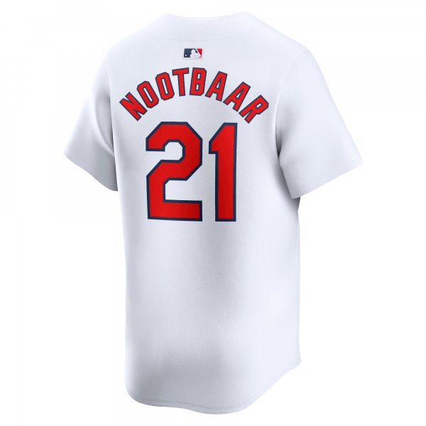 Men's St. Louis Cardinals Lars Nootbaar Nike White Home Limited Player Jersey