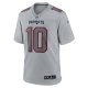 Men's New England Patriots Mac Jones Nike Gray Atmosphere Fashion Game Jersey