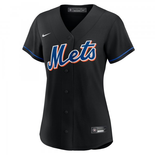 Women's New York Mets Jacob deGrom Nike Black 2022 Alternate Replica Player Jersey