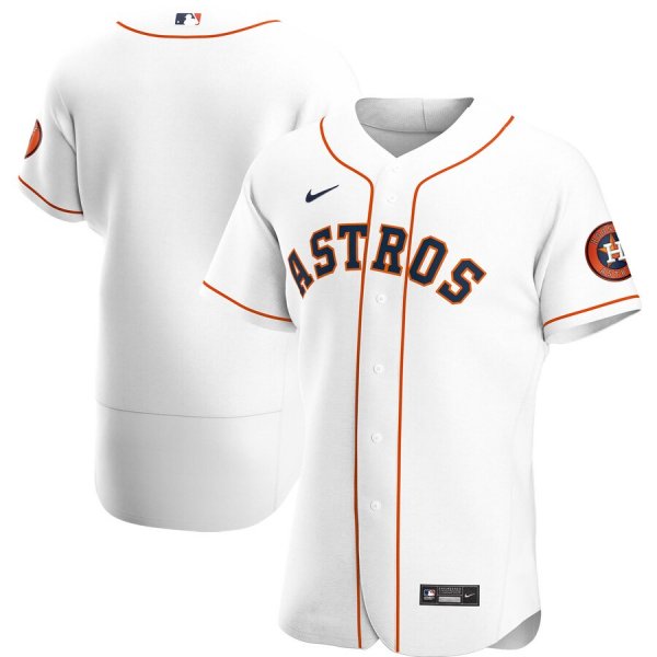 Men's Nike Houston Astros Blank White Home 2020 Official Team MLB Jersey