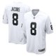 Men's Las Vegas Raiders #8 Josh Jacobs Nike White Game Player Jersey