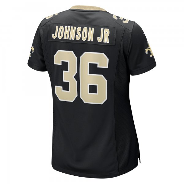 Women's New Orleans Saints Anthony Johnson Nike  Black Team Game Jersey