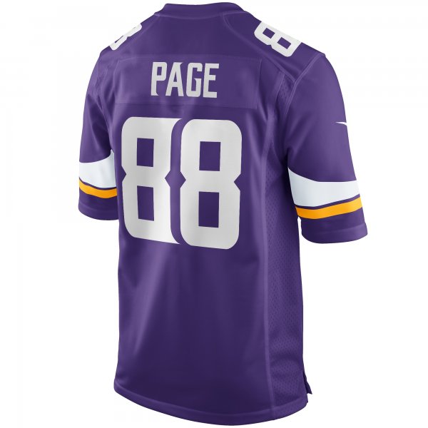 Men's Minnesota Vikings Alan Page Nike Purple Game Retired Player Jersey