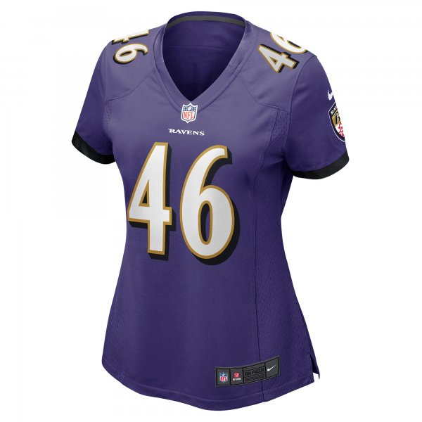 Women's Baltimore Ravens Nick Moore Nike Purple Game Player Jersey