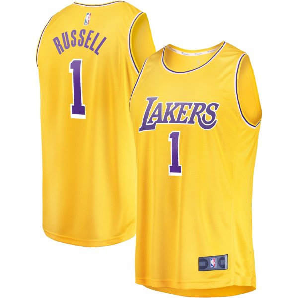 Youth Los Angeles Lakers D'Angelo Russell Fanatics Gold Fast Break Player Jersey - Icon Edition