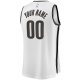 Youth Brooklyn Nets  Fanatics White Fast Break Replica Custom Jersey - Association Edition