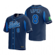 Italy Baseball Nicky Lopez Navy 2023 World Baseball Classic Jersey