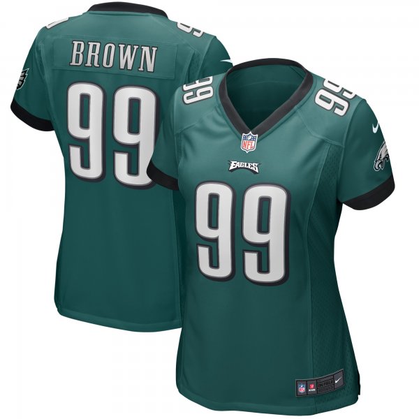 Women's Philadelphia Eagles Jerome Brown Nike Midnight Green Game Retired Player Jersey