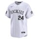 Men's Colorado Rockies Ryan McMahon Nike White 2024 MLB World Tour Mexico City Series Home Limited Player Jersey