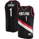 Men's Portland Trail Blazers Anfernee Simons Fanatics Black Fast Break Replica Player Jersey - Icon Edition