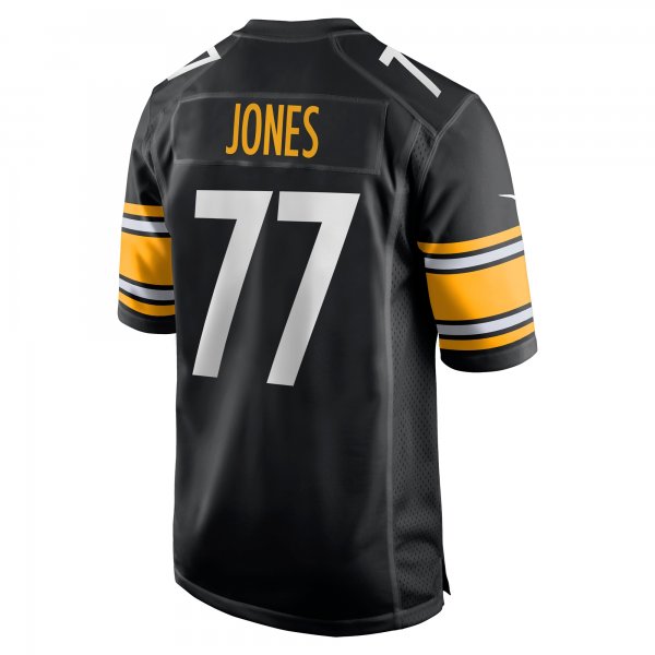 Men's Pittsburgh Steelers Broderick Jones Nike Black 2023 NFL Draft First Round Pick Game Jersey