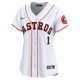 Women's Houston Astros Nike White #1 Mom Home Limited Jersey