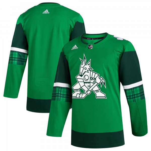 Men's Arizona Coyotes  adidas Kelly Green 2023 St. Patrick's Day Primegreen Jersey