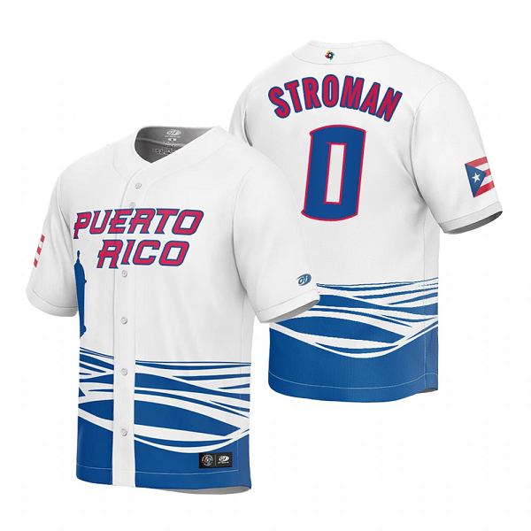 Puerto Rico Baseball Marcus Stroman White 2023 World Baseball Classic Jersey