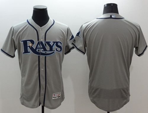 Tampa Bay Rays Blank Grey Flexbase Collection Stitched MLB Jersey