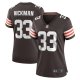 Women's Cleveland Browns Ronnie Hickman Nike  Brown Team Game Jersey