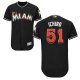 Miami Marlins #51 Ichiro Suzuki Black Flexbase Collection Stitched MLB Jersey