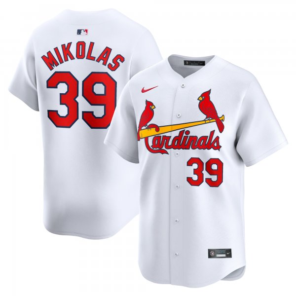 Men's St. Louis Cardinals Miles Mikolas Nike White Home Limited Player Jersey