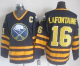 Buffalo Sabres #16 Pat Lafontaine Navy Blue CCM Throwback Stitched NHL Jersey