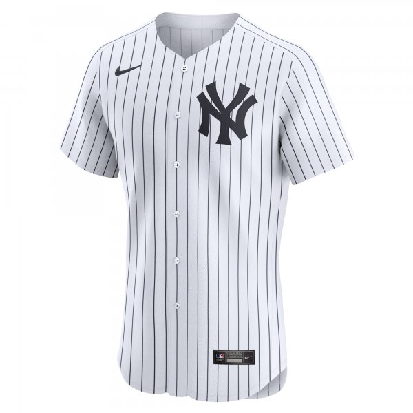 Men's New York Yankees Nike White Home Elite Custom Number Jersey