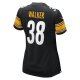 Women's Pittsburgh Steelers Mykal Walker Nike  Black Team Game Jersey